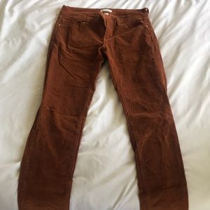 New York & company size 2 rust color corduroy